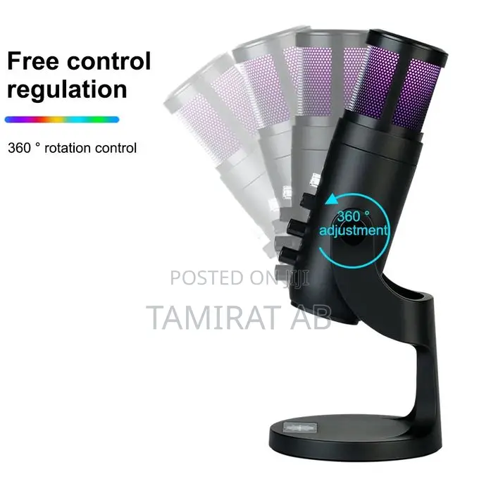 Jmary MC-PW9 RGB Professional USB Microphone Noise Reduction