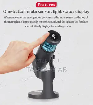 Jmary MC-PW9 RGB Professional USB Microphone Noise Reduction