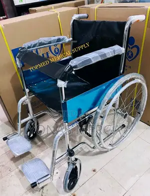 Wheelchair/Foldable Wheelchair-Chrome Plated Steel Chassis