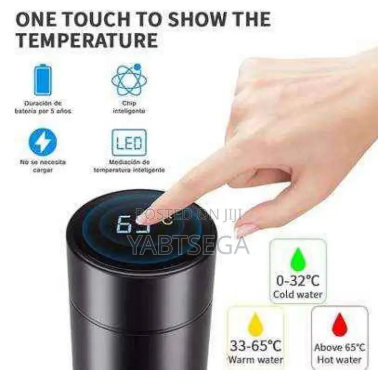 Smart LED Temperature Display Bottle