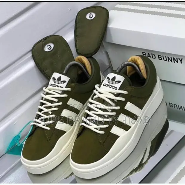 adidas gazelle silver green womens Adidas Campus Light Bad Bunny Wild Moss – Antwerp snkr main image 1