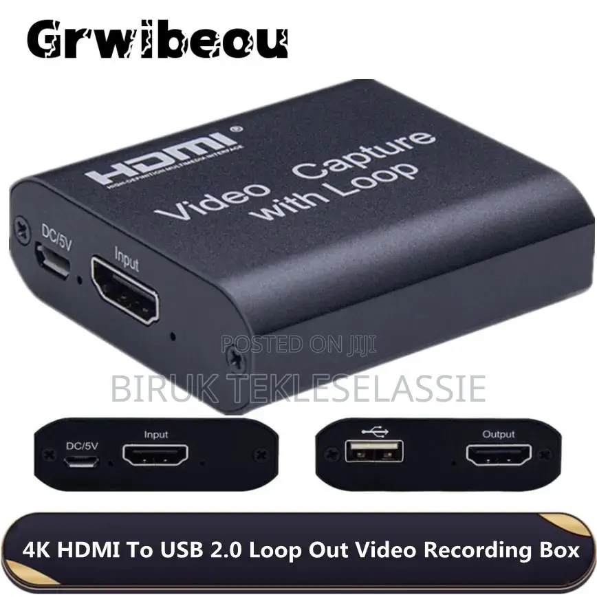 HDMI Video Capture Card With Loop Out