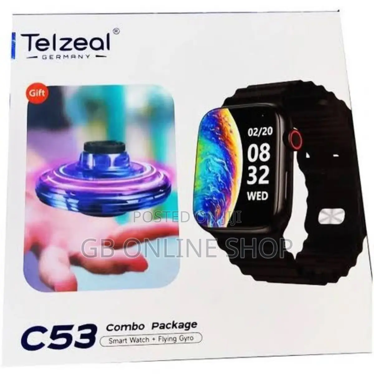 Telzeal C53 Combo Smart Watch With Mini Fan