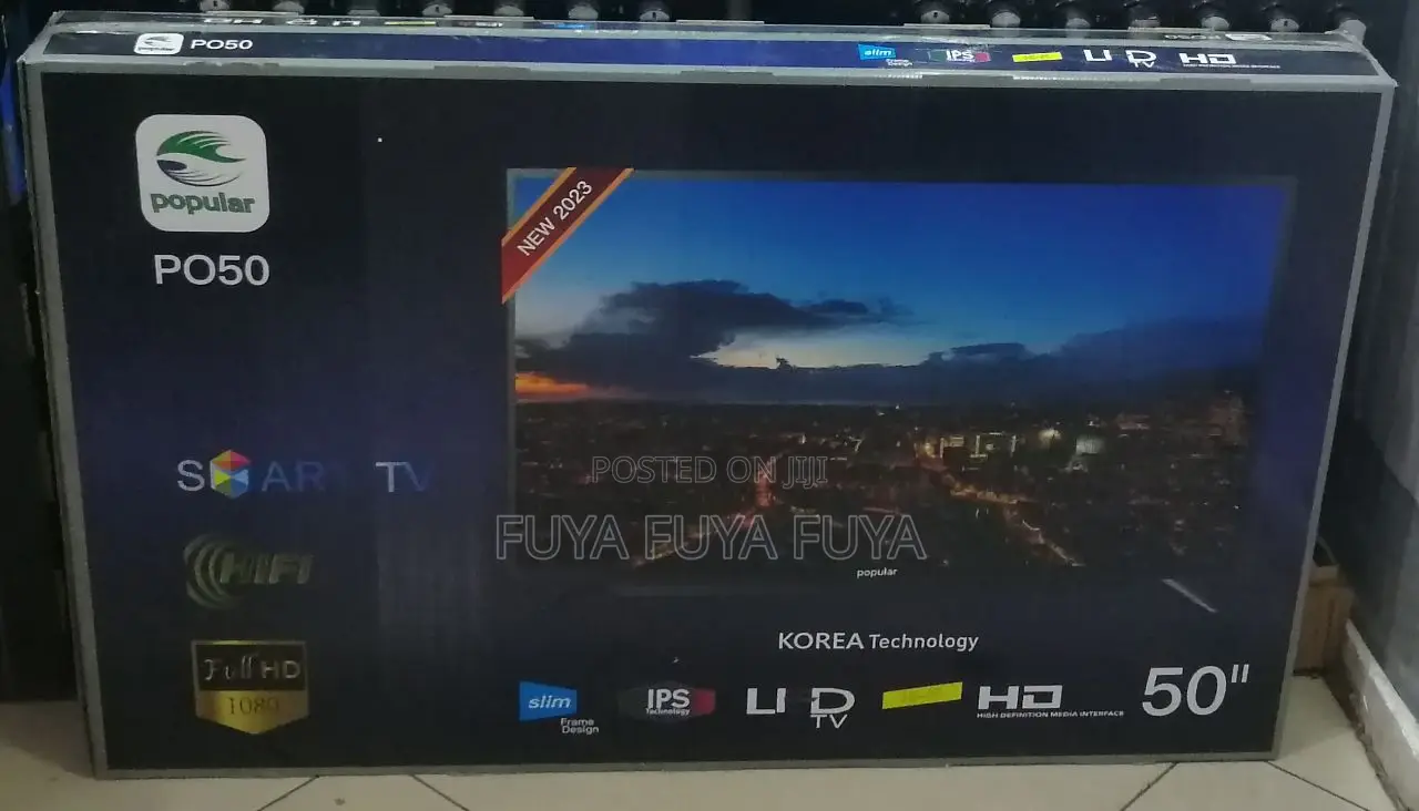 Popular 50 Inchi Double Glass Smart 2023 Tv