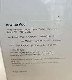 New Realme Pad 64 GB Silver