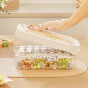 2 Layered Ice Tray for Freezer