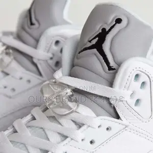 Air Jordan 5 ' White Metalic Wolf Grey' High Shoes for Men's