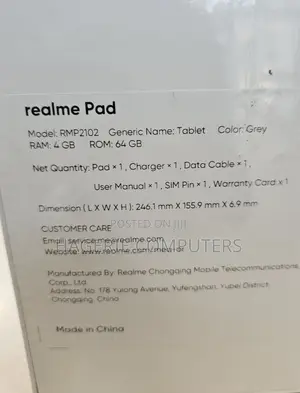 Realme Pad 64 GB Silver
