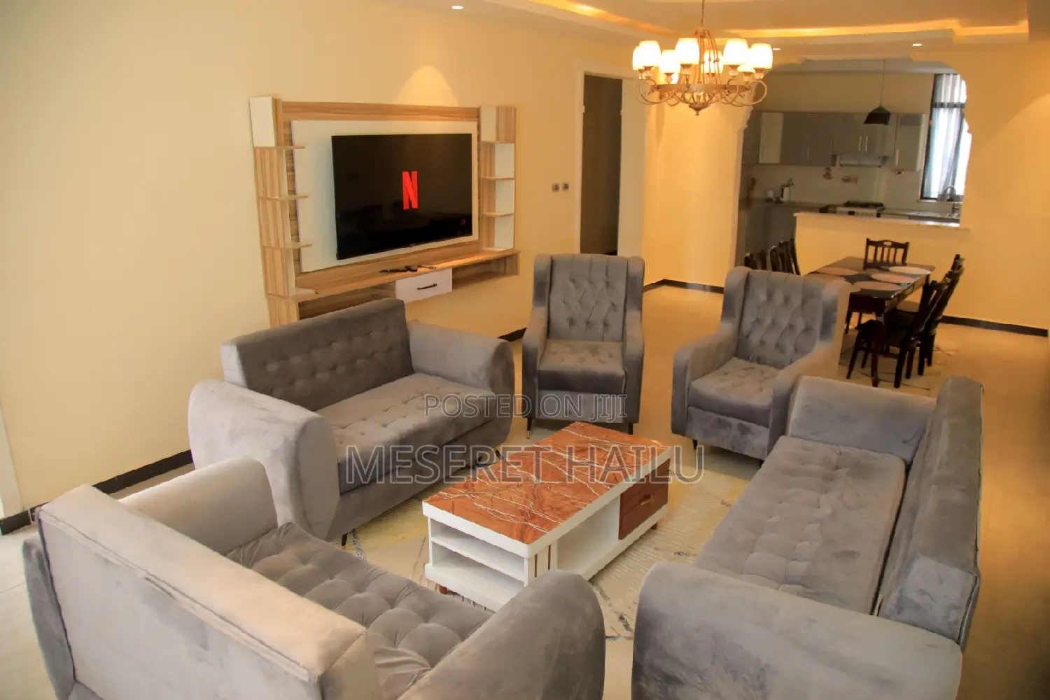 Furnished 4bdrm Apartment in Bole Bolbula for rent