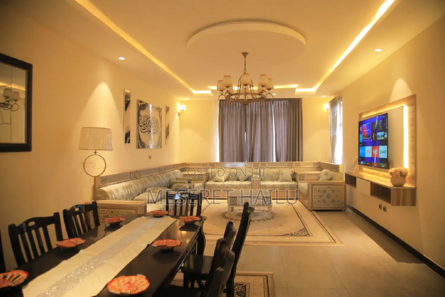 Furnished 4bdrm Apartment in Bole Bolbula for rent