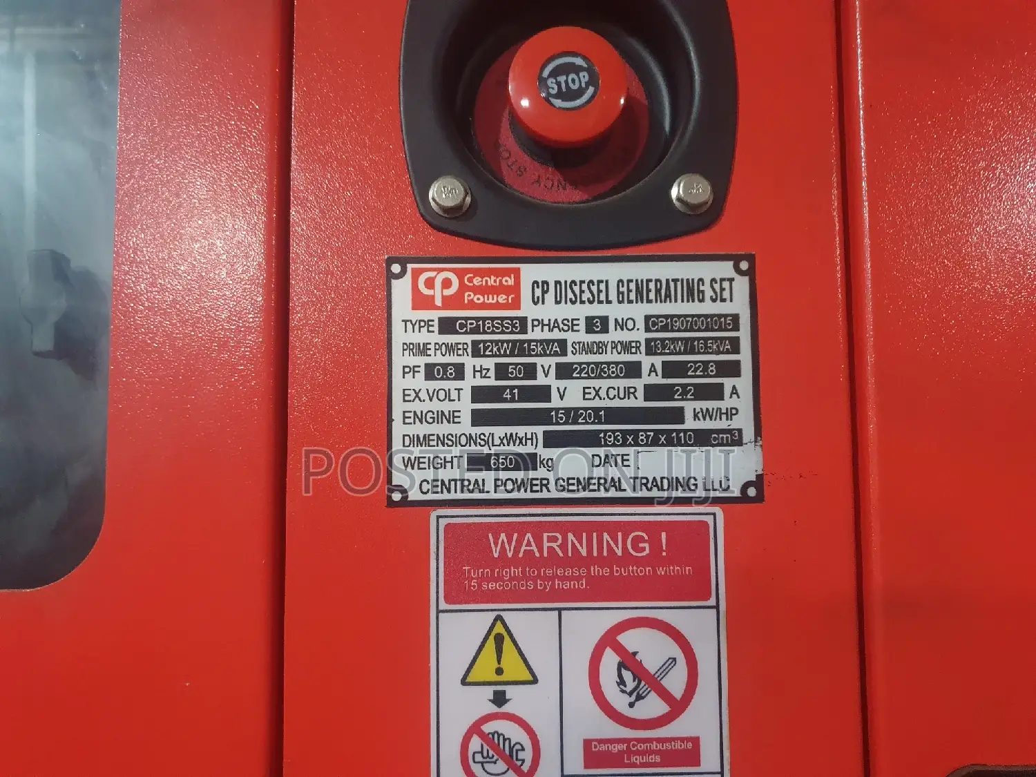 15kva Central Power Generator