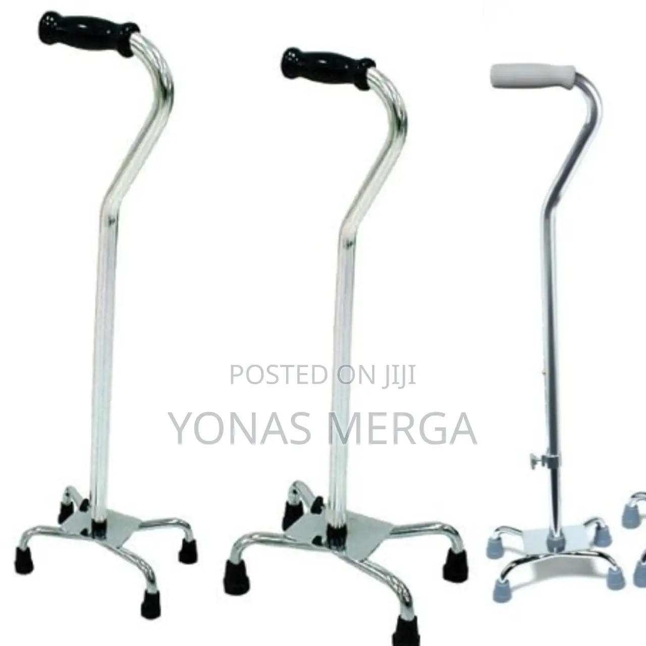 Adjustable Quad Cane:እድሜ ለተጫናቸዉWalking Stick¶