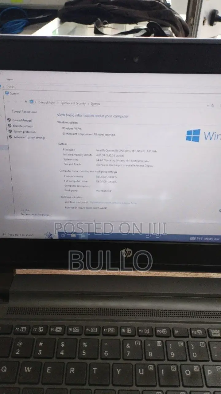 New Laptop HP ProBook 11 X360 4GB Intel SSD 500GB