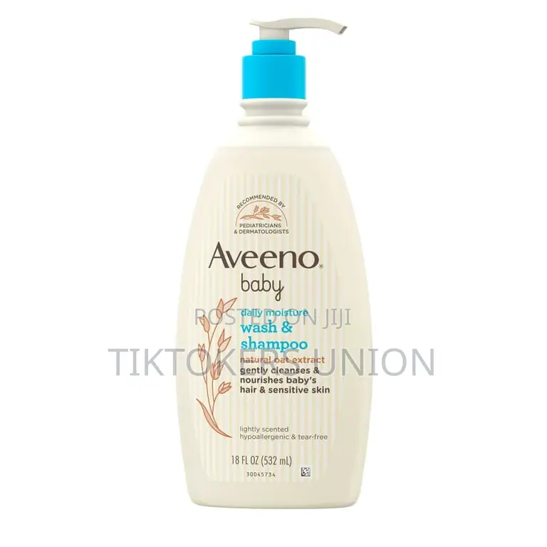 Aveeno Baby Daily Moisture Body Wash Shampoo, Liquid Soap