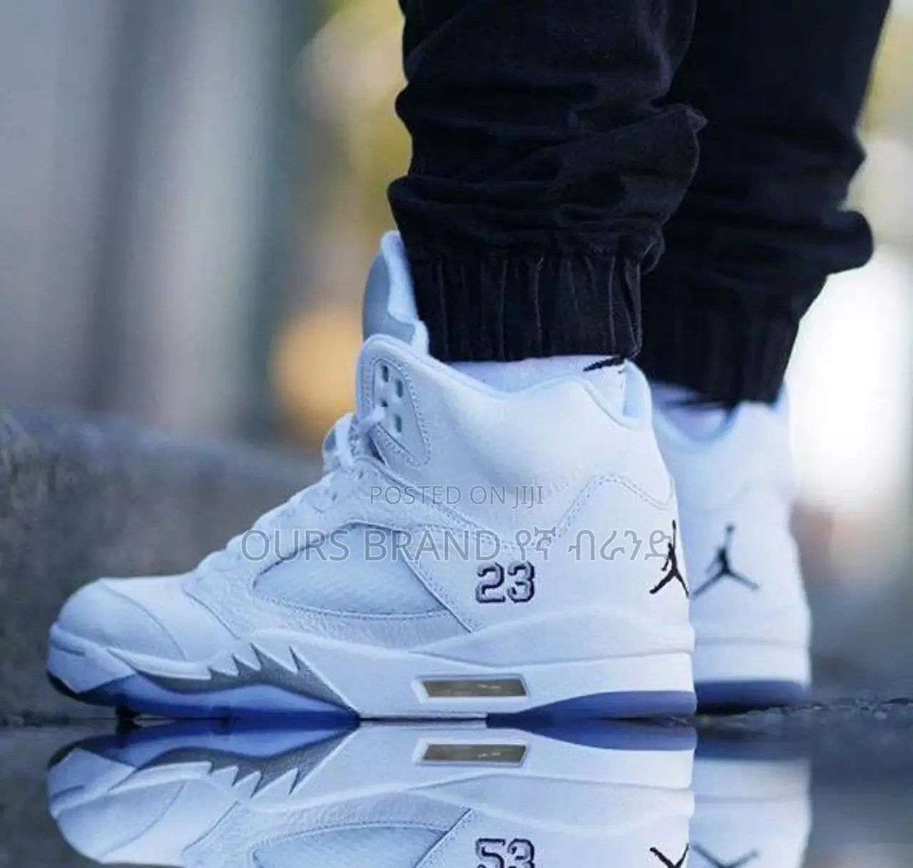 High Master Quality Air Jordan 5 Retro 'Metallic White'
