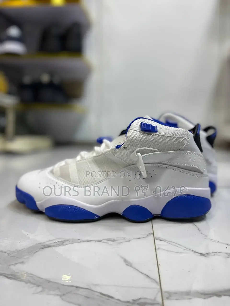 High Master Quality Air Jordan 6 Rings 'White Marina Blue'