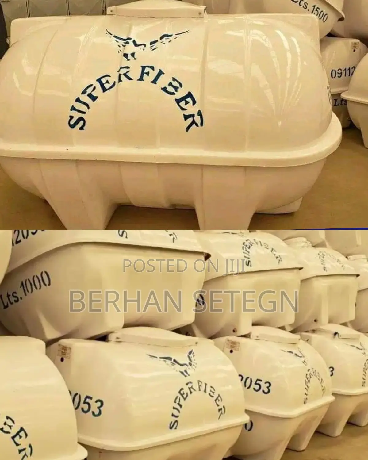 Super Fiberglass Water Tanker ሱፐር የውሀ ሮቶ