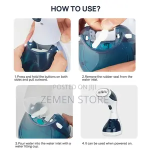 Handheld Steamer ማንኛውንም አይነት ልብስ በፅዳት የሚተኩስ ካውያ