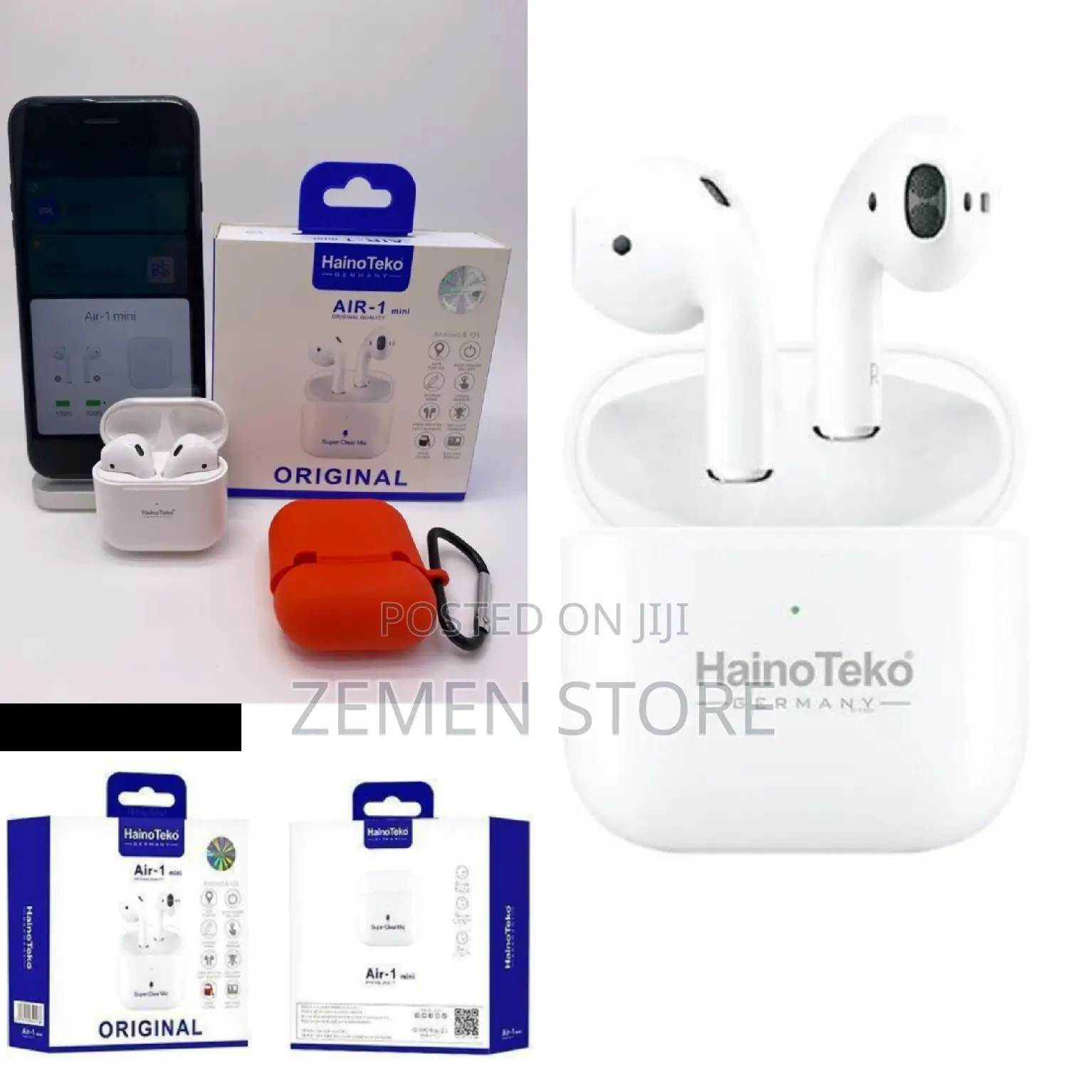 Haino Teko Germany Earpod ከፍተኛ የድምፅ ጥራት ያለው የጆሮ ማዳመጫ
