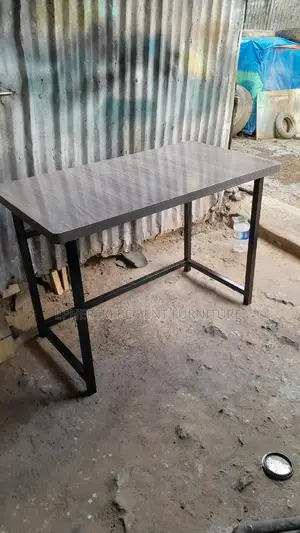 Metal Study Table With Lamented MDF Top