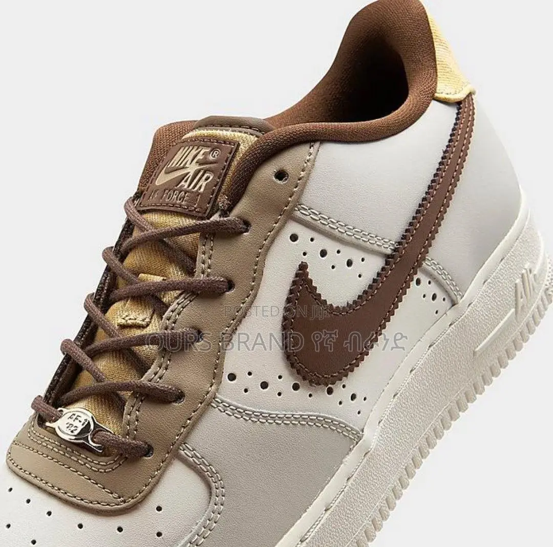 Nike Air Force 1 LV8 'Essential' Spruce White Brown Low Shoe
