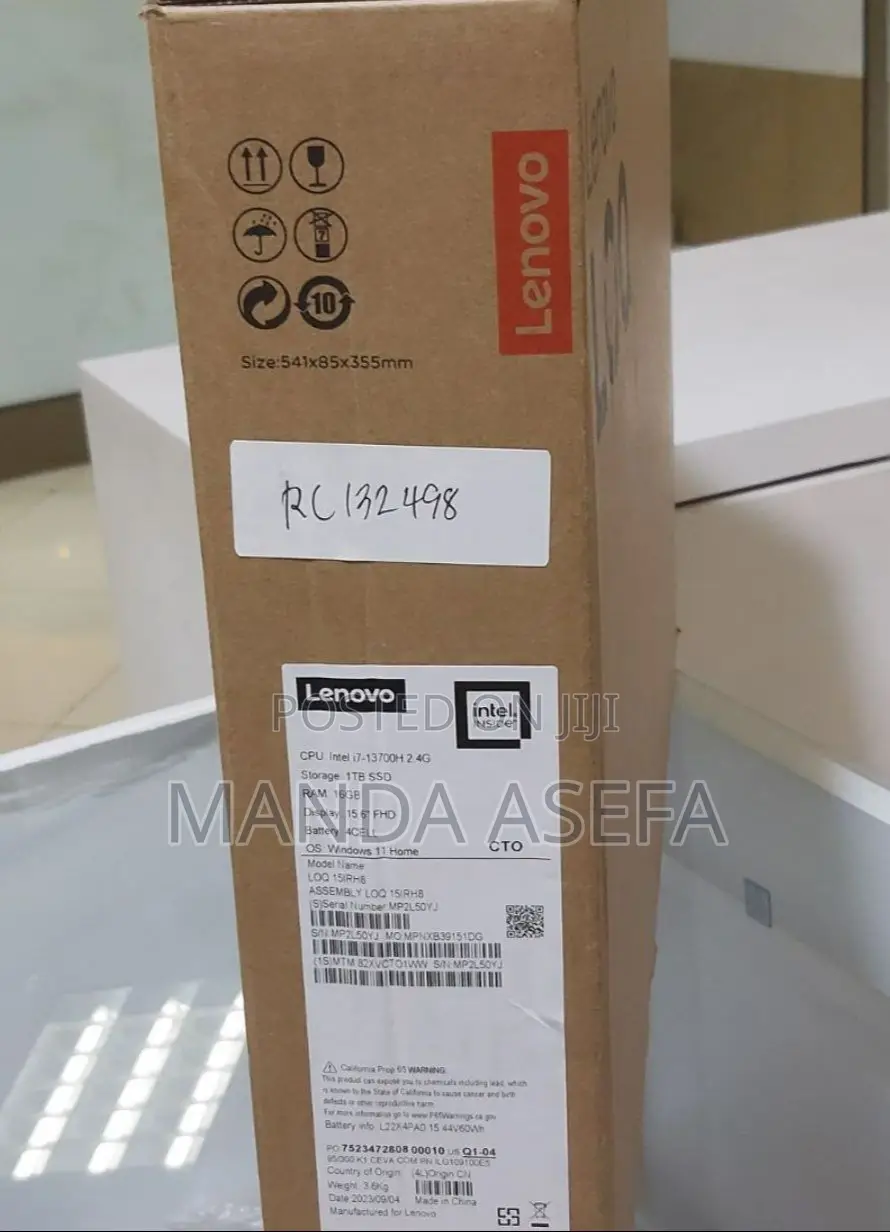 New Laptop Lenovo 16GB Intel Core I7 SSD 1T
