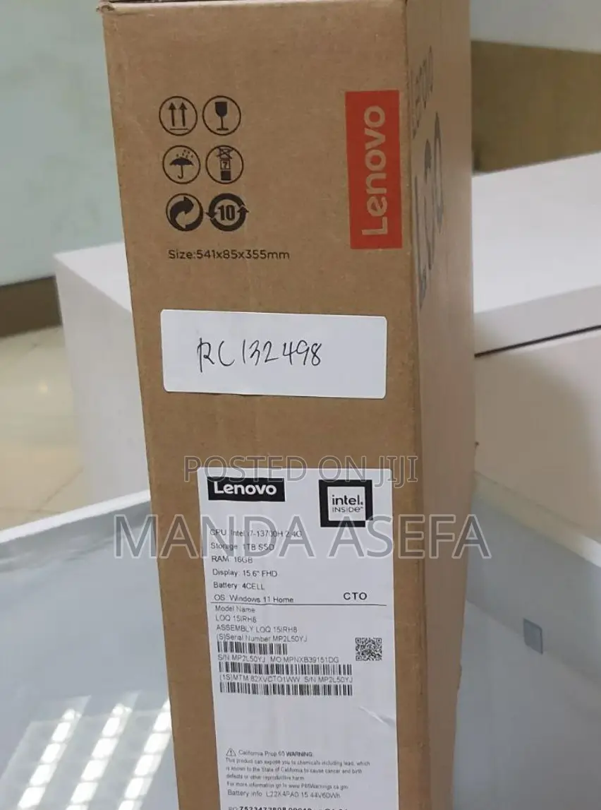 New Laptop Lenovo 16GB Intel Core I7 SSD 1T