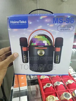 3 በ 1 የያዘ ጥቅል እስፒከር 2 ማይክራፎን እና Led Light በአንድ Speakers