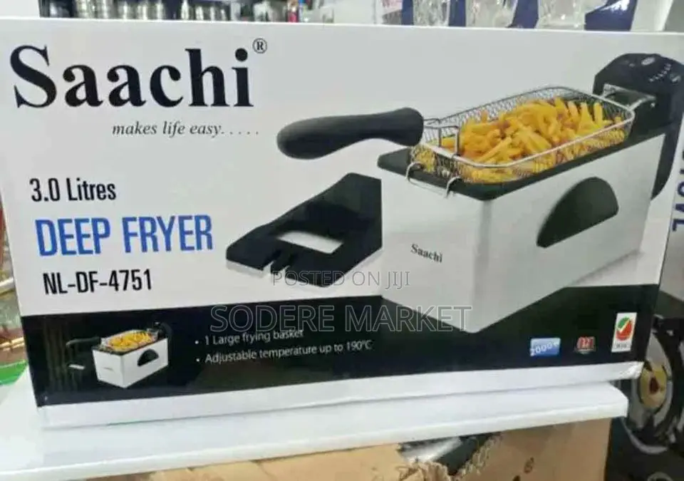 Saachi Deep Fryer 3 Liters
Overheating Protection