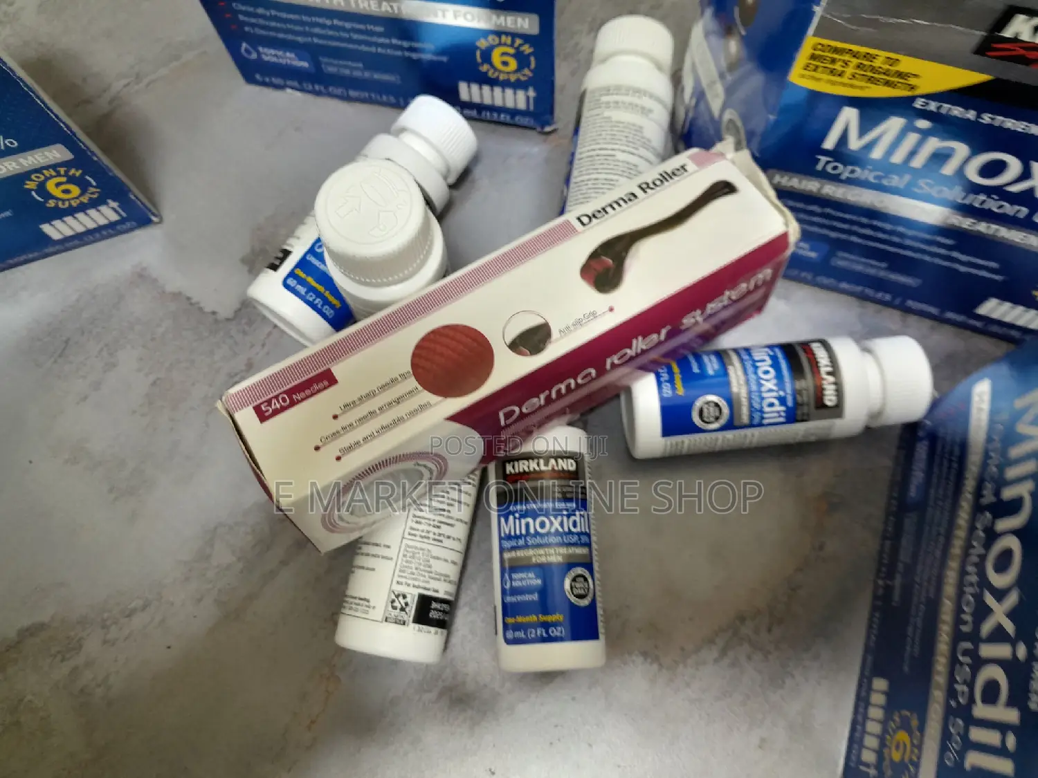 Derma Roller and Minoxidil 5% for Men
