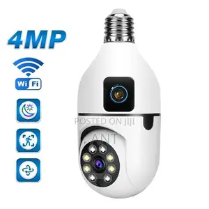 Photo - Bulb Camera Dual Lense Full Night Vision Motion Detection