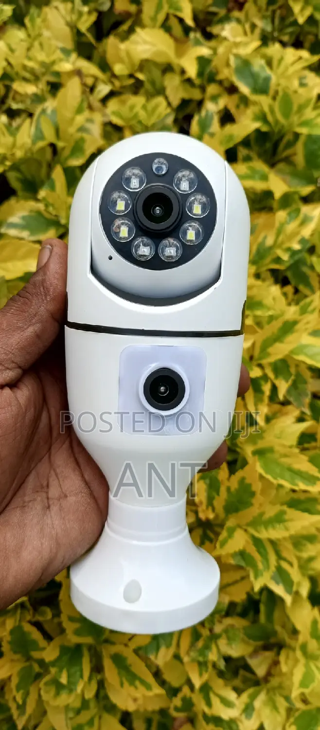 Bulb Camera Dual Lense Full Night Vision Motion Detection