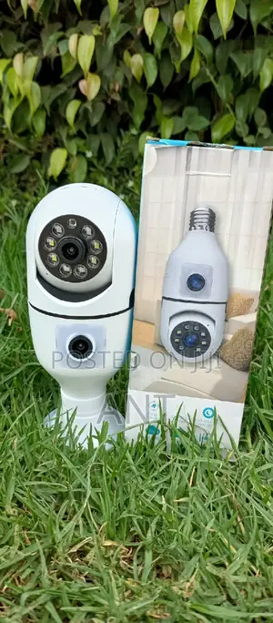 Bulb Camera Dual Lense Full Night Vision Motion Detection