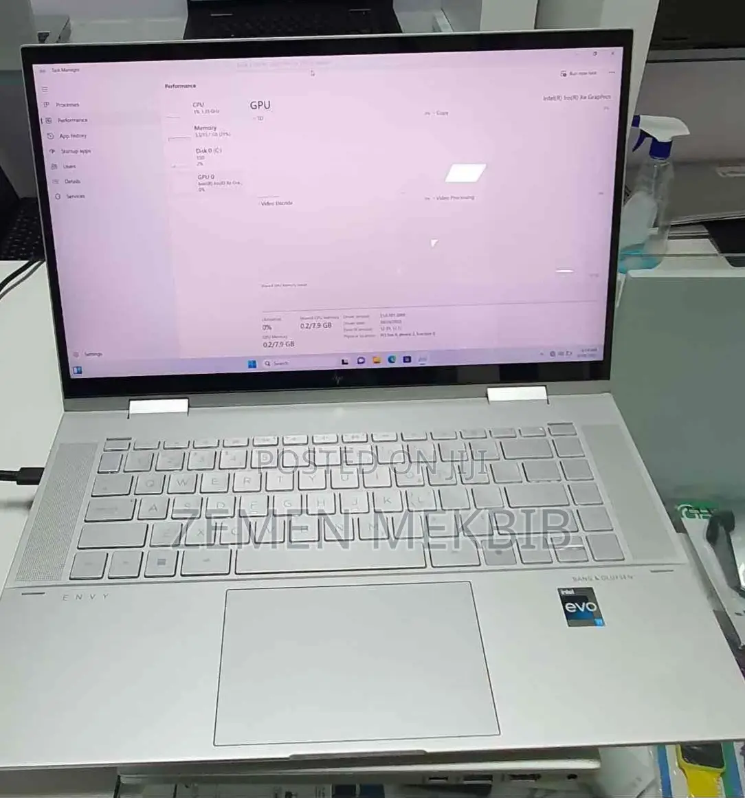 New Laptop HP Envy X360 16GB Intel Core I7 SSD 512GB