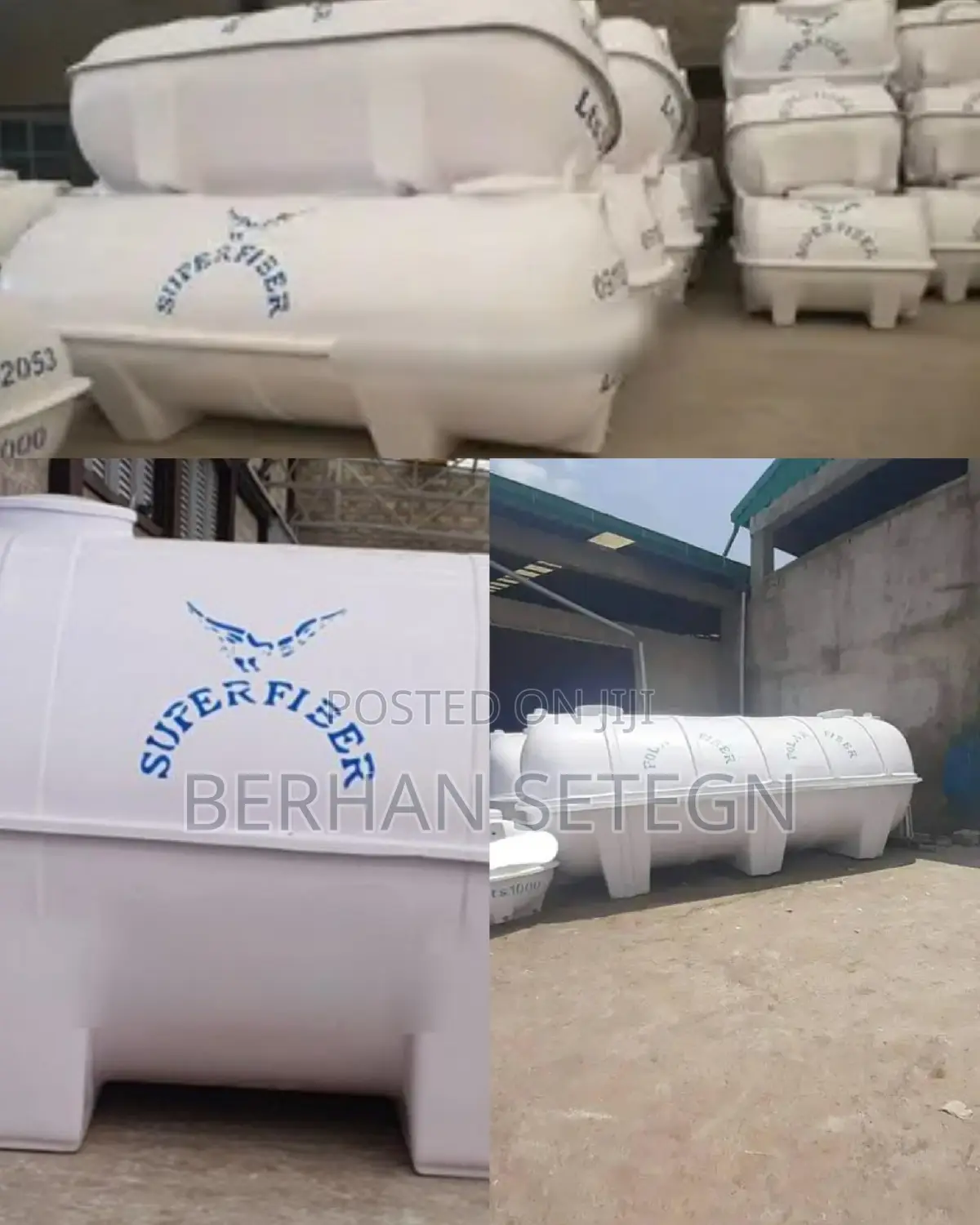 Tanker Super Fiberglass Water Tanker Roto