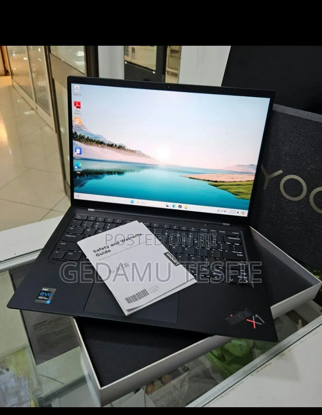 New Laptop Lenovo ThinkPad X1 Carbon 16GB Intel Core I7 SSD 512GB