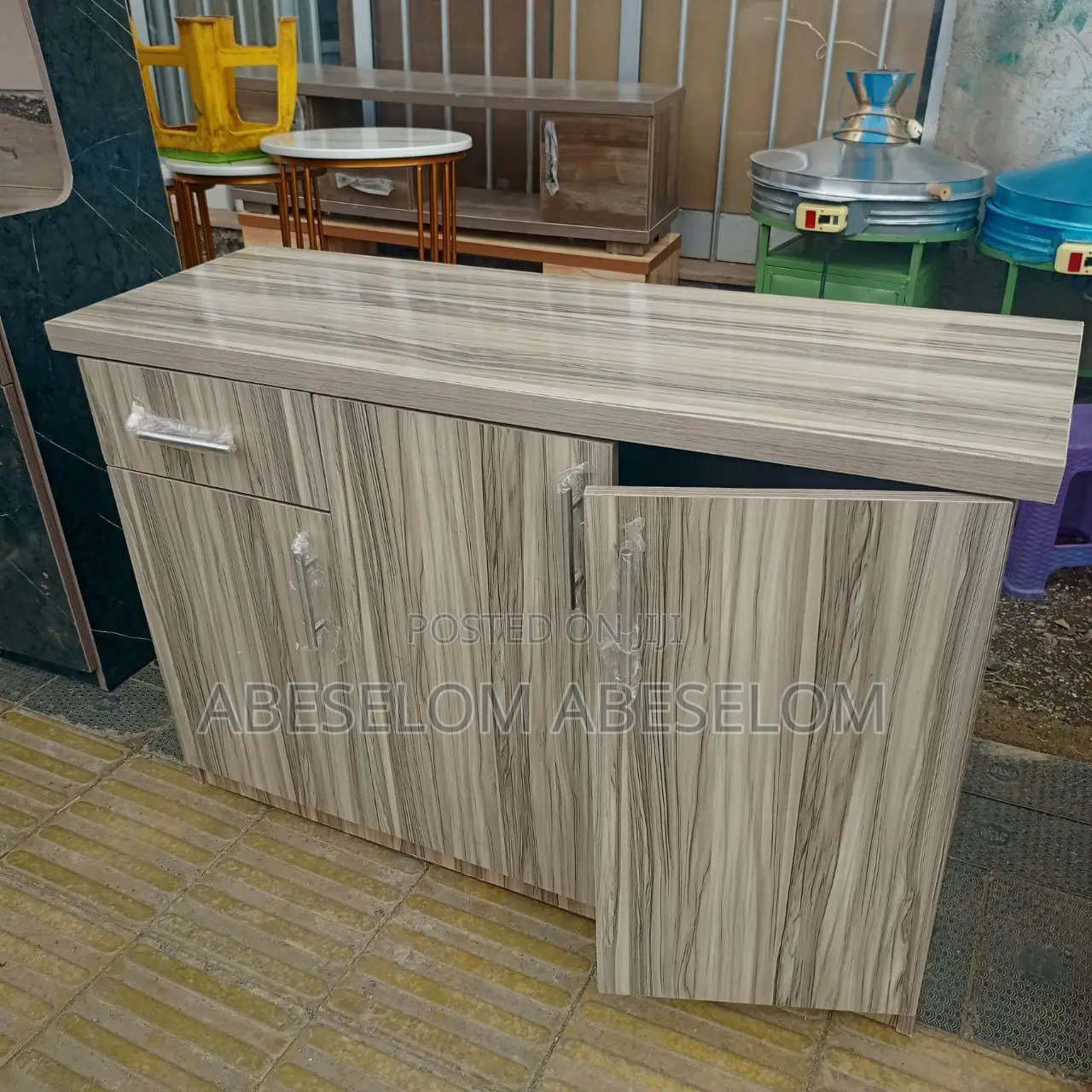 1,20 Cm ላምኔት ኪችን ቡፌ