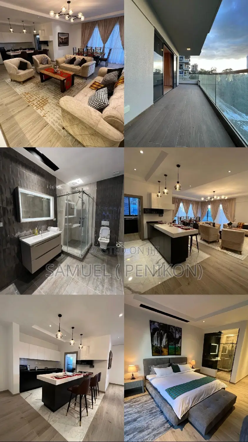 Furnished 3bdrm Apartment in Grand View, Bole for rent