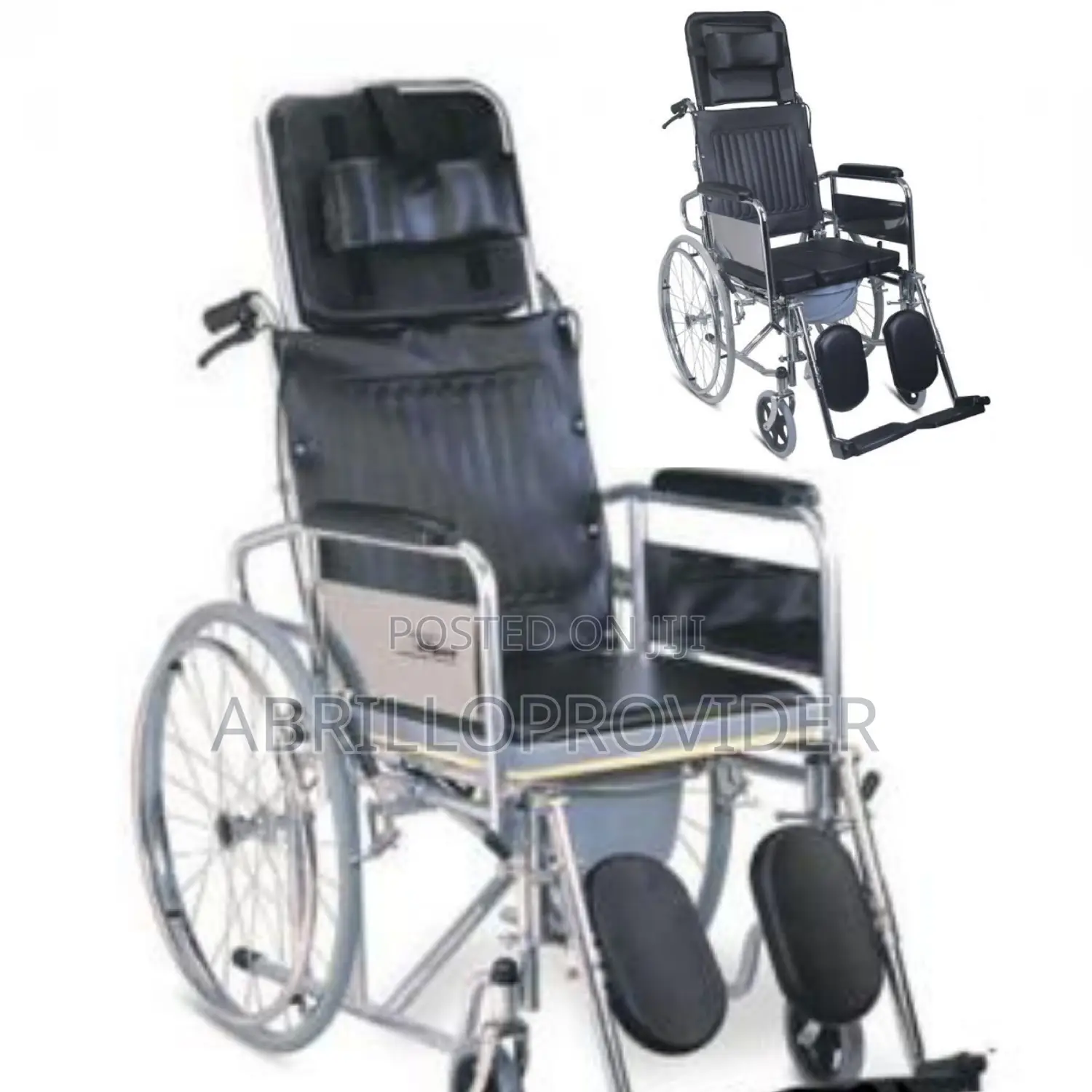 Commode Eliveting Foot Rest Wheelchair€¥Wheelchair•Toilet