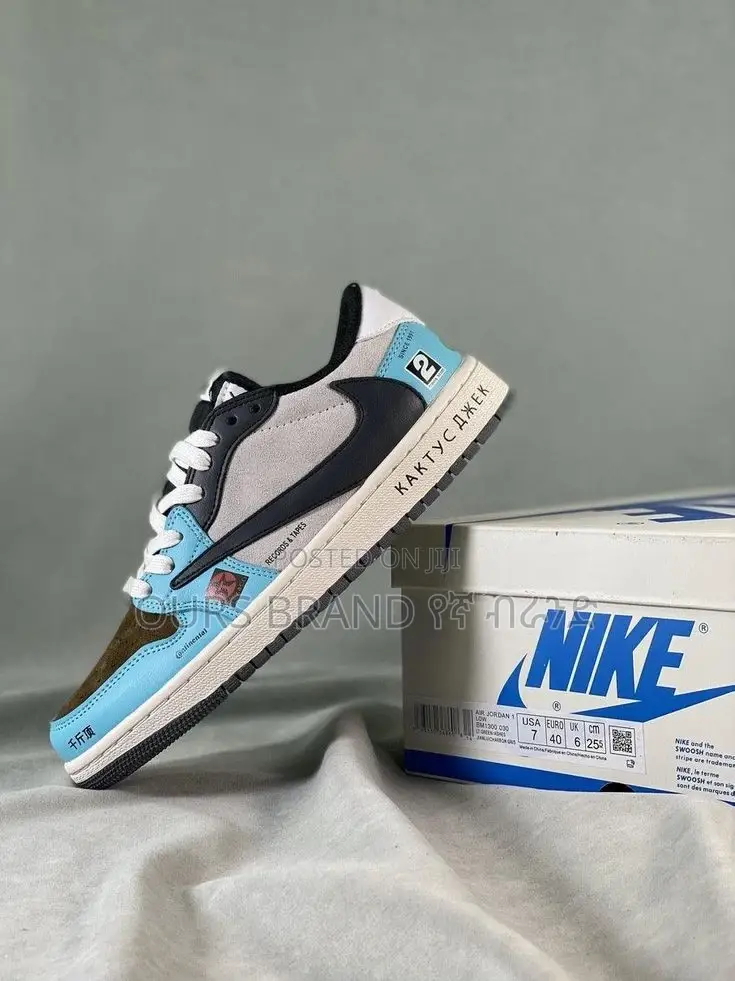 Custom Travis Scott X Nike Air Jordan 1 Low Cut Sneakers