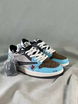 Custom Travis Scott X Nike Air Jordan 1 Low Cut Sneakers