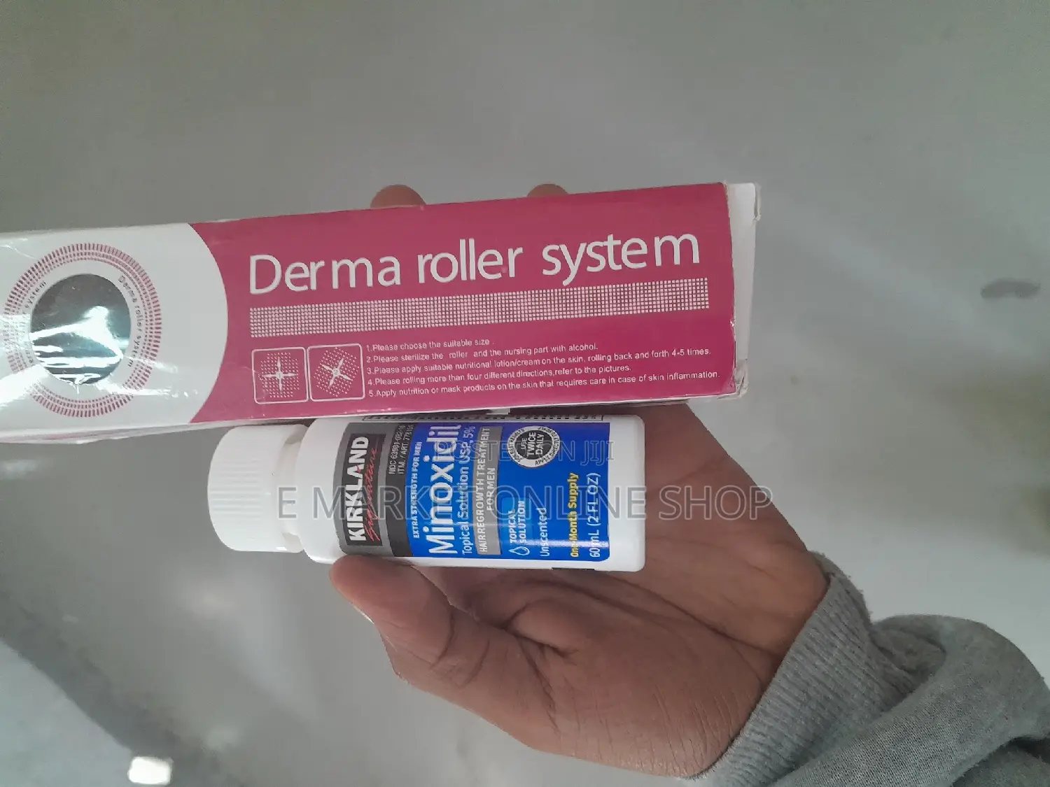 Minoxidil and Dermaroller for Men