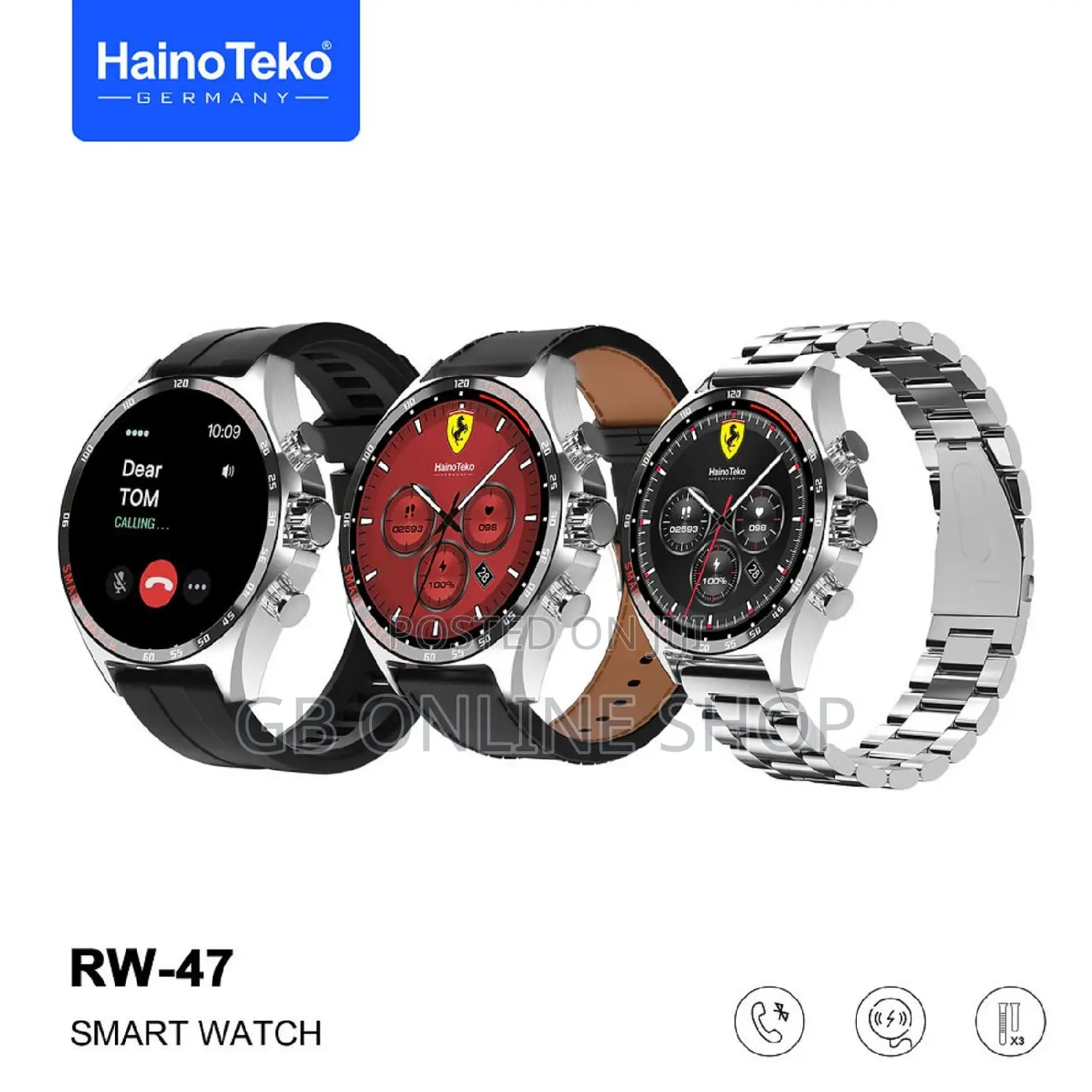 Haino Teko Germany Rw-47 AMOLED Display Smart Watch
