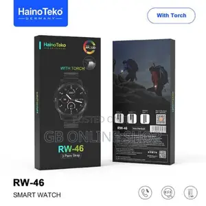 Photo - Haino Teko Germany Rw-46 Smart Watch With Torch 3 Strap