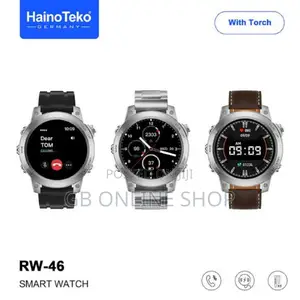 Haino Teko Germany Rw-46 Smart Watch With Torch 3 Strap