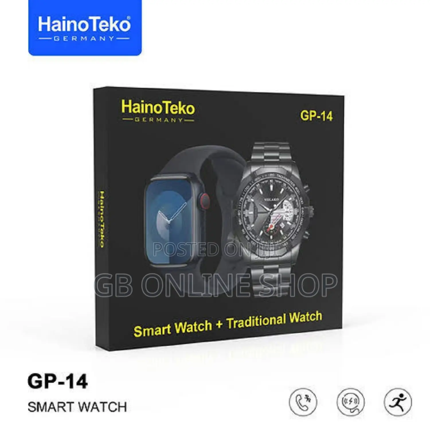 Haino Teko Germany Gp-14 Smart Watch With Chain Watch