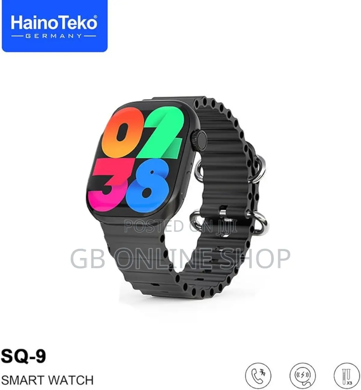 Haino Teko Germany SQ-9 Smart Watch With 3 Strap