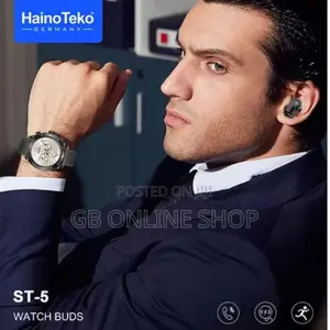 Germany ST-5 AMOLED Watch Buds Built in Speaker
