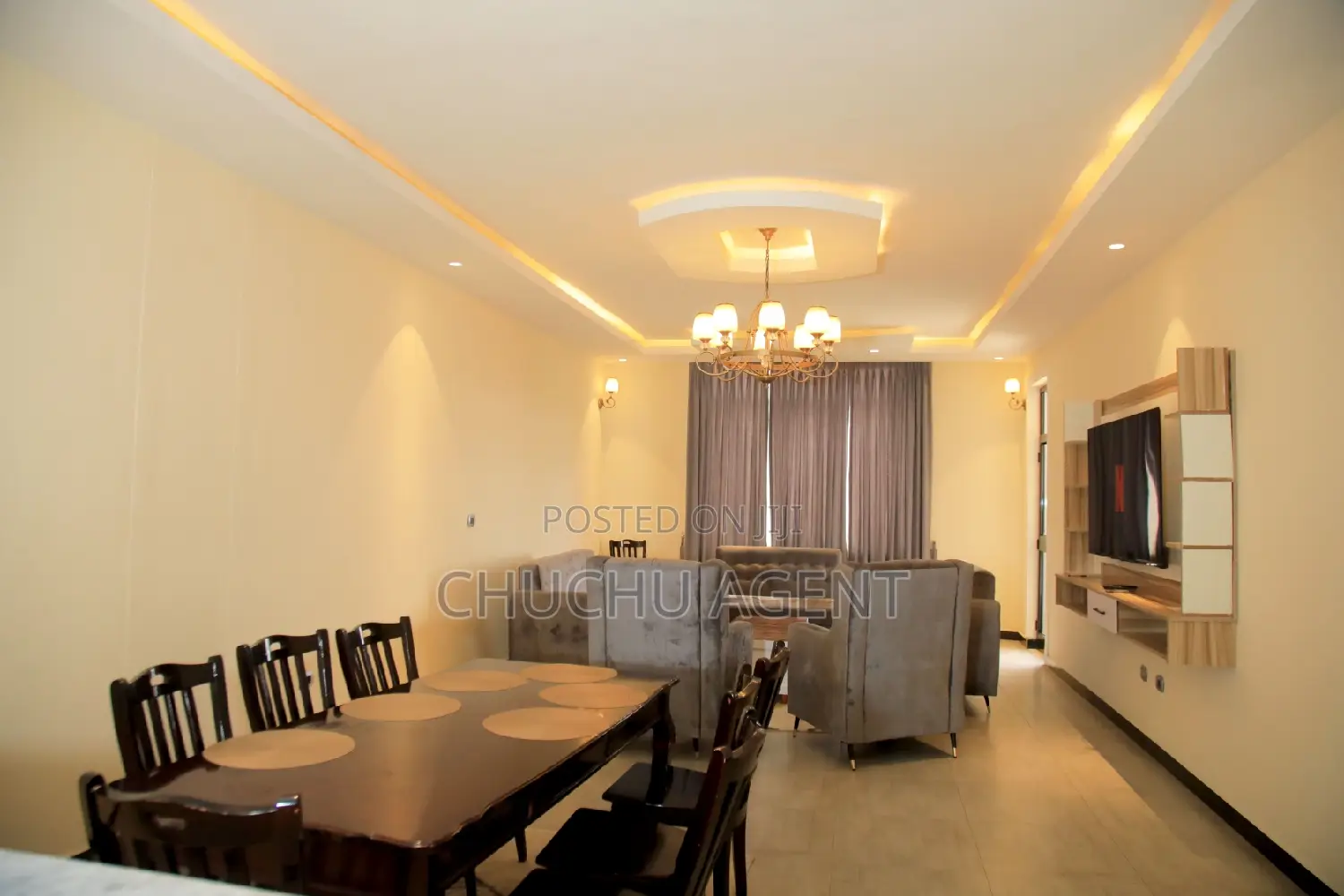 Furnished 4bdrm Apartment in Bole for rent