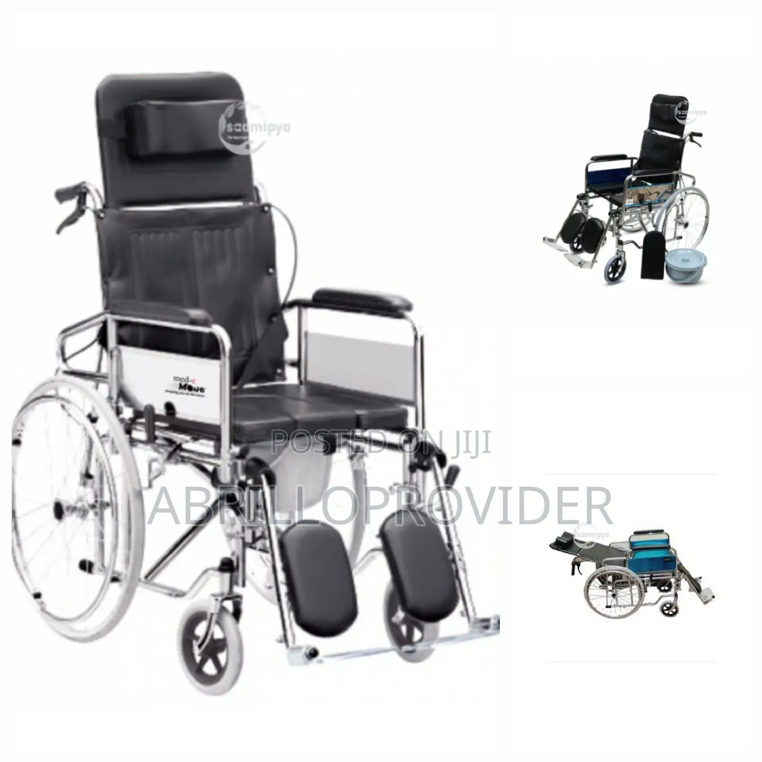 Reclining Wheelchair With Commode (U Cut Seat)
Home